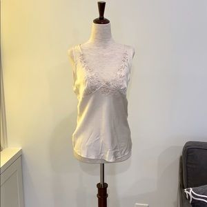 Rebecca Taylor 100% silk cream top
